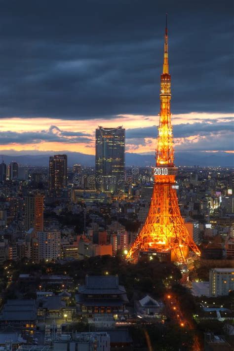 Tokyo Tower Aerial Tokyo Japan Stock Image Image Of Hills Tokyo