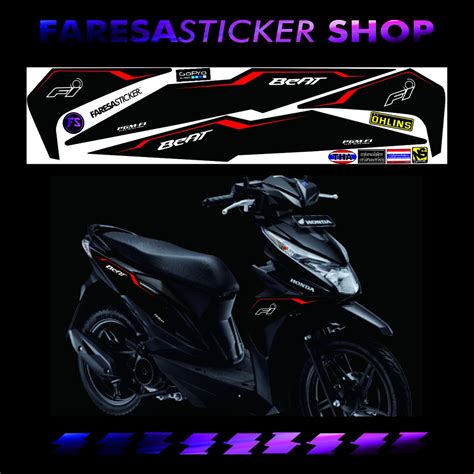 MERAH Sticker Variation HONDA BEAT ESP STREET ESP Red STYLIST SIMPLE