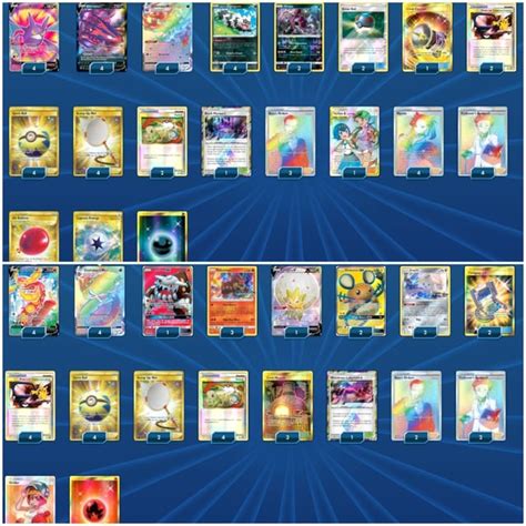 What order are the pokemon types shown in deck preview? : ptcgo