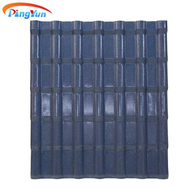 Anti Impact Corrugate Roof Tiles Uv Resistant Spanish Asa Pvc Plastic