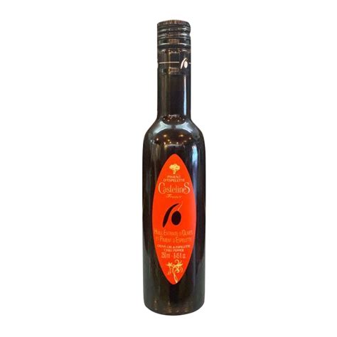 Bouteille Ml Huile D Olive Piment D Espelette