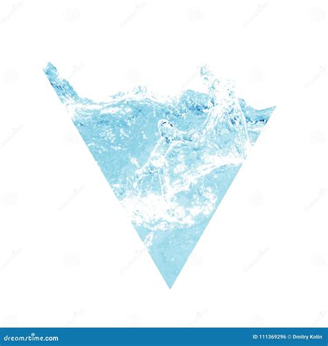 Abstract Triangle Reservoir Of Water Water Element Stock Photo Image