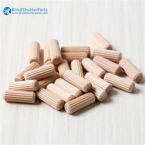 Assorted Wooden Dowels M6 M8 M10 Hard Wood Grooved Plugs Furniture