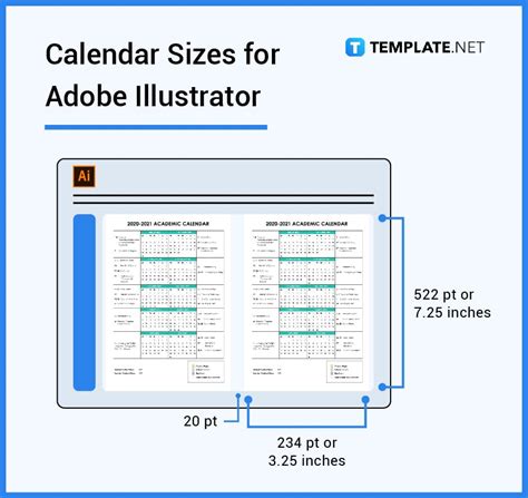 Calendar Size Dimension Inches Mm Cms Pixel