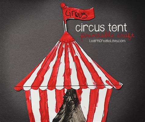 Printable Circus Craft Tent