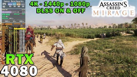 Assassins Creed Mirage Rtx 4080 Ryzen 7 5800x3d 4k 1440p