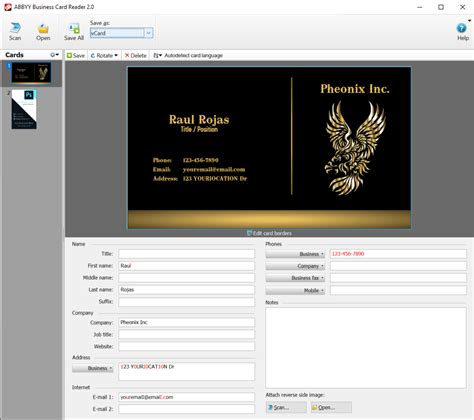 ABBYY Business Card Reader 2.0 - Download ABBYY Business Card Reader ...