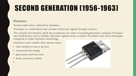 Second Generation Computer Transistors