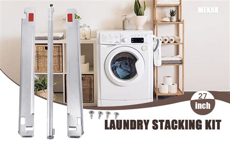 27 Inch Laundry Stacking Kit Chrome Steel For Kstk1