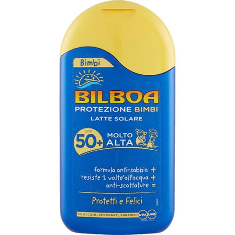 Solare Latte Bimbi Spf 50 Molto Alta BILBOA 200 ML Coop Shop