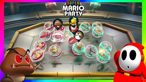 Super Mario Party Minigames Goomba Vs Koopa Troopa Vs Shy Guy Vs Monty