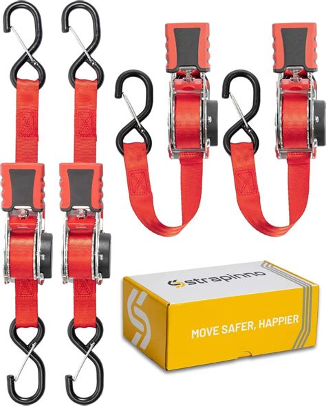 Amazon Strapinno Retractable Ratchet Straps In X Ft Secure