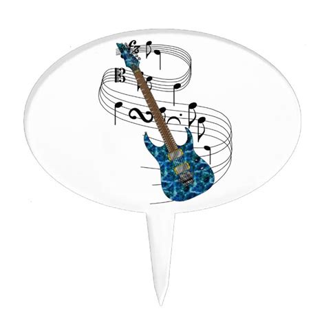 Electric Guitar Cake Topper Zazzle