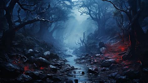 Premium Photo Gloomy Gothic Forest In Gothic Style