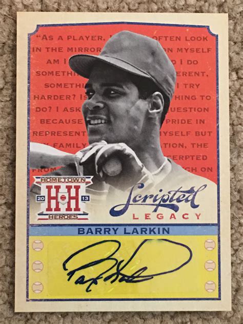 Lot Detail - BARRY LARKIN SIGNED PANINI AUTOGRAPHED INSERT