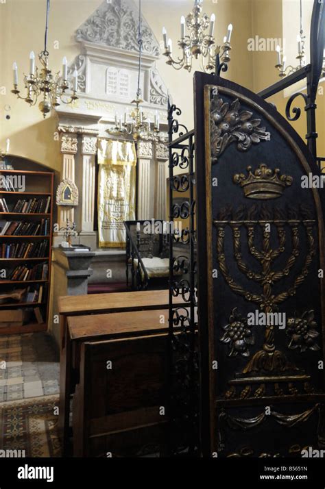 Interior Of The Remuh Synagogue One Of The Oldest Jewish Building In