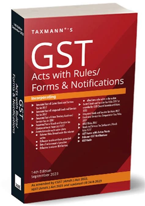 Taxmann S Editorial Board English Gst Acts With Rules Forms