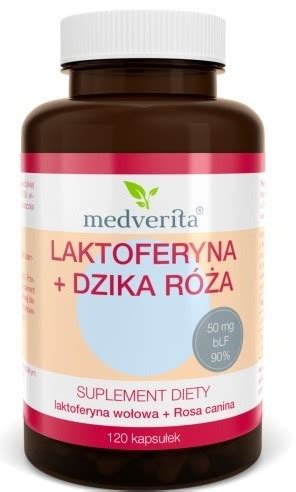 Medverita Laktoferyna Dzika róża 120 K