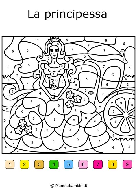 Conta E Colora Disegni Da Colorare In Base Ai Numeri Disegni Da