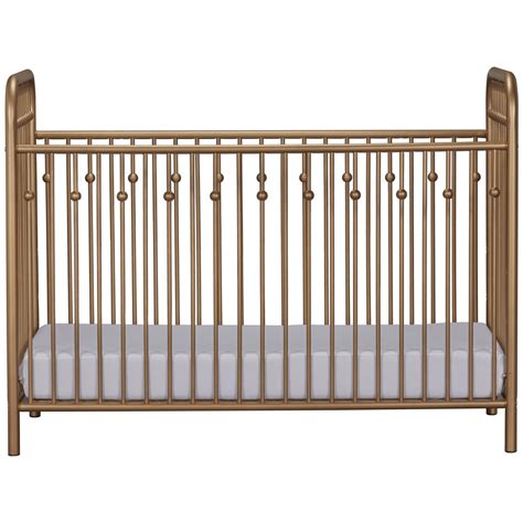 Little Seeds Monarch Hill Ivy Gold Metal Baby Crib