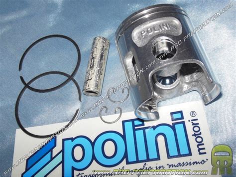 Pistón Ø47mm POLINI para kit 70cc fundición minarelli RV3 RV4 RV5