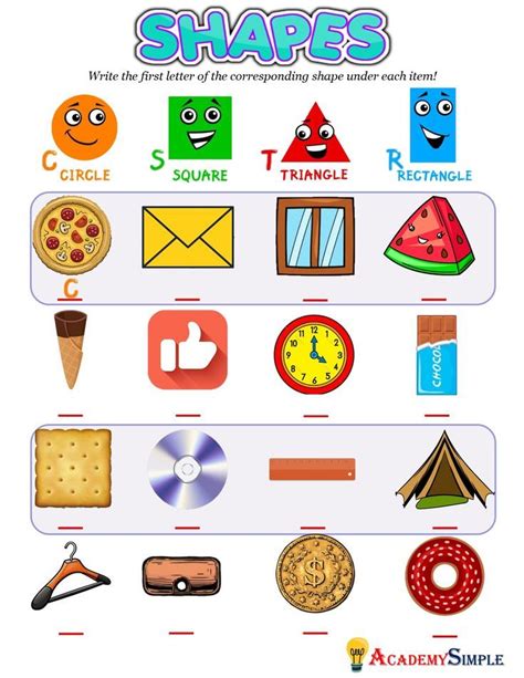 Shapes of Items #1 - Academy Simple for Kids