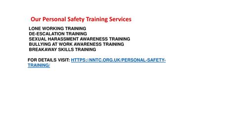 Ppt Personal Safety And Security Training Powerpoint Presentation Free