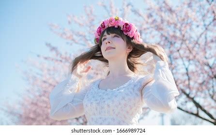 Plumpcheeked Woman Threw Her Red Hair Stock Photo Shutterstock