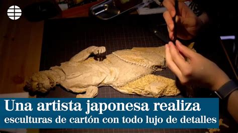 Una Artista Japonesa Realiza Esculturas De Cart N Con Todo Lujo De