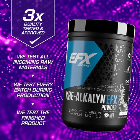 Efx Sports Kre Alkalyn Efx Powder Suplemento En Polvo De Monohidrato De