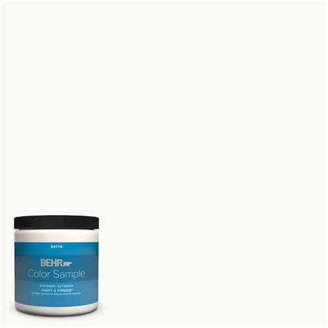 Behr Premium Plus 8 Oz Ultra Pure White Satin Interiorexterior Paint