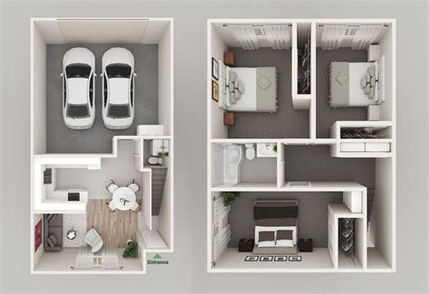 Floor Plans of Park Place Apartments in Lancaster, CA