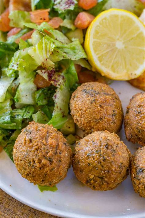 Classic Falafel Made With Dried Chickpeas And Tahini This Traditional