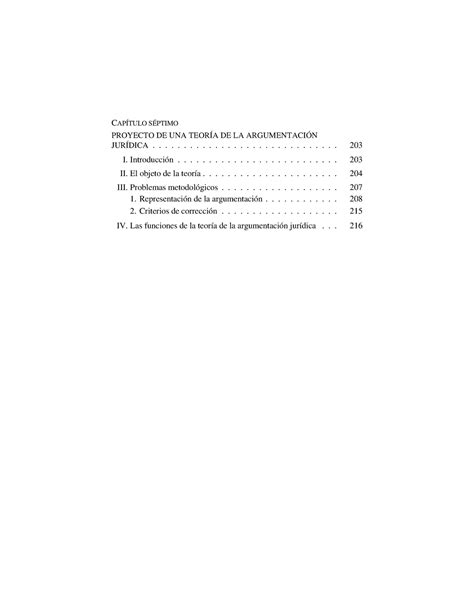 Teor A De La Argumentaci N Jca Cap Tulo S Ptimo Jur Dica