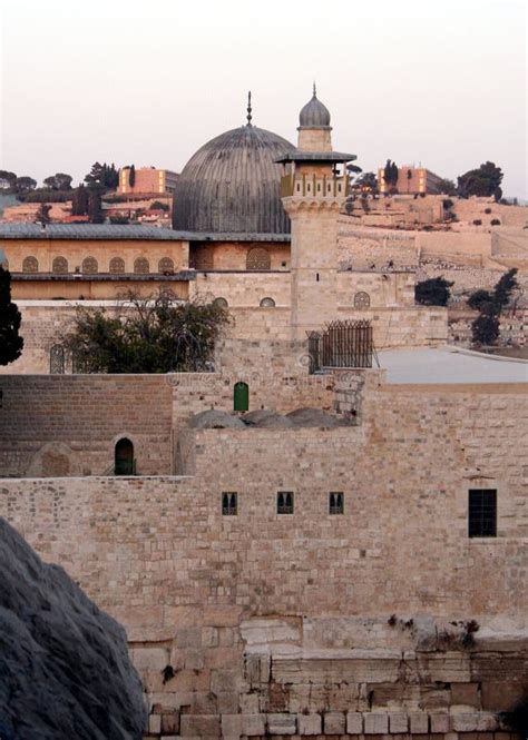 Mosqu E D Al Aqsa L Esplanade Des Mosqu Es J Rusalem Image Stock