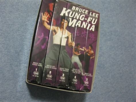 Bruce Lee Bandes Vhs Kung Fu Mania Bo Te Lot De Minutes De