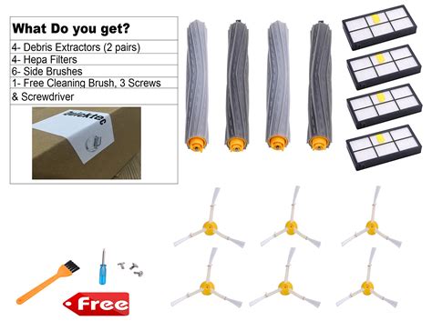 Replacement Parts For Irobot Roomba Series Pcs Vacuum