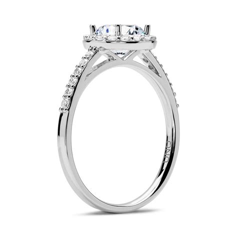 Brilladia Halo Ring Er Wei Gold Mit Diamanten Dr Sl Kw