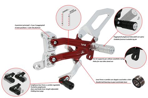 Adjustable Rear Sets Rps Ducati Panigale V Series For V V S And V