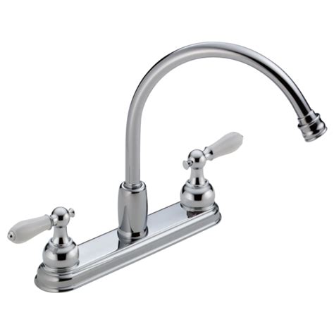 Two Handle Kitchen Faucet Lhp H Delta Faucet