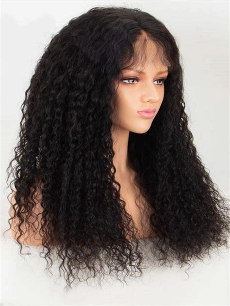 Curly Hairwith Bangs Undetectable Hd Lace Closure Wig