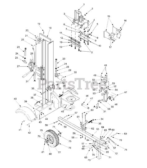 Huskee 22 Ton Log Splitter Parts Diagram Reviewmotors Co