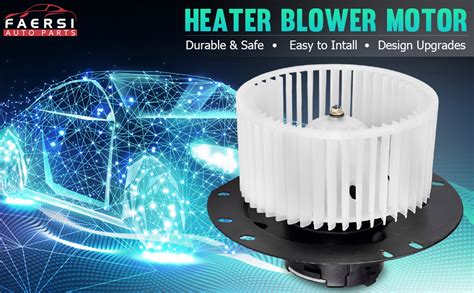 Amazon FAERSI HVAC Plastic Heater Front Blower Motor With Fan Cage