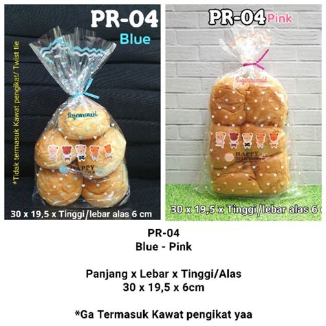 Jual Plastik Kemasan Roti Tawar Roti Sisir Loaf Bag Kode PR 04