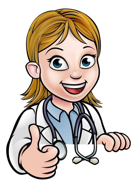 Doctor Cartoon Character Thumbs Up Stock Vector - Illustration of ...