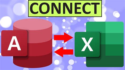 How To Connect Excel To The Access Database Youtube