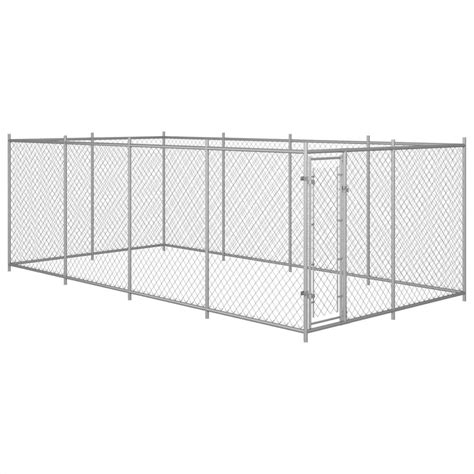 Outdoor Dog Kennel 8x4x2 m