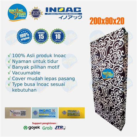 Jual Kasur Busa Inoac 90x200x20cm Anti Kempes Garansi 10 15thn Super