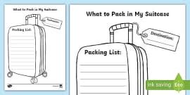 Pack A Suitcase Compare Hot And Cold Cut And Stick Activity Pack A