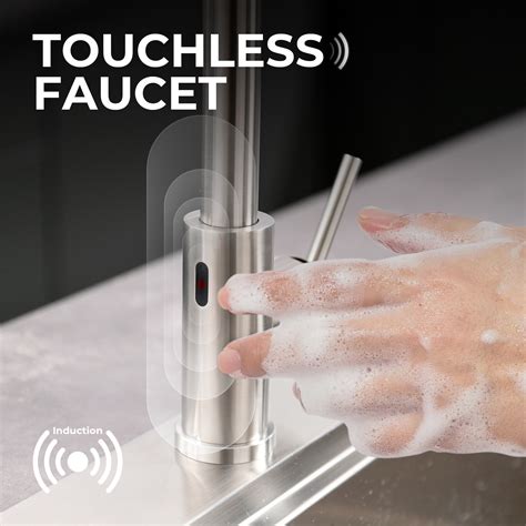 Touchless Kitchen Faucet Vfauosit Kitchen Sink Faucet With Pull Down